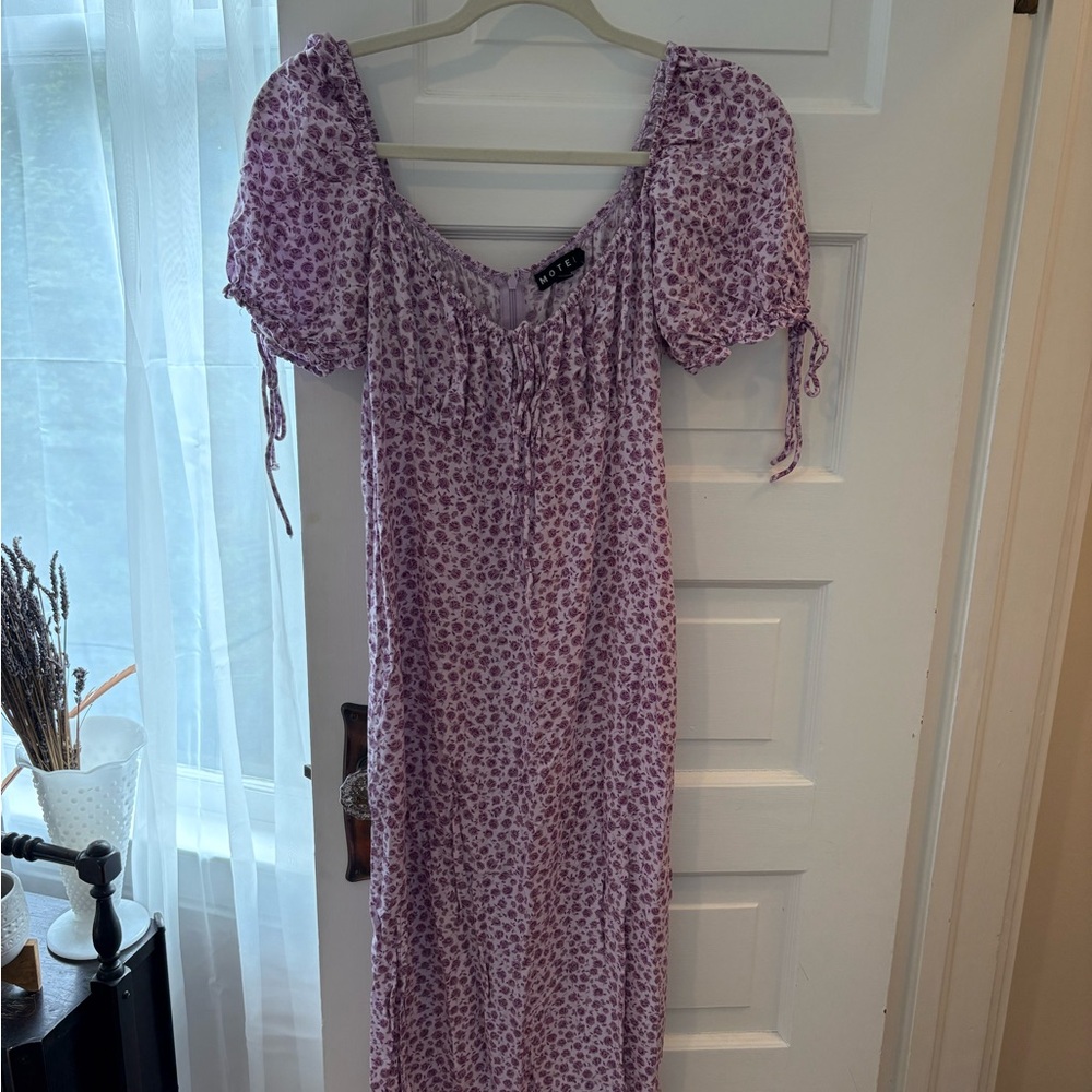 Motel Rocks Lavender Floral Maxi Dress